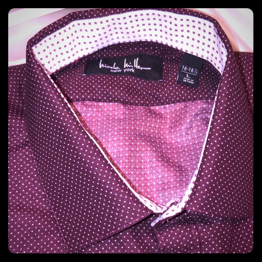 PRICE DROP! DESIGNER “ NICOLE MILLER” UNISEX DRESS SHIRT - Picture 3 of 7